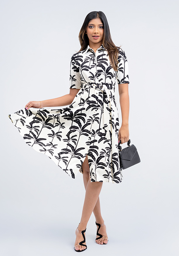 FLARA  PRINTED  DRESS